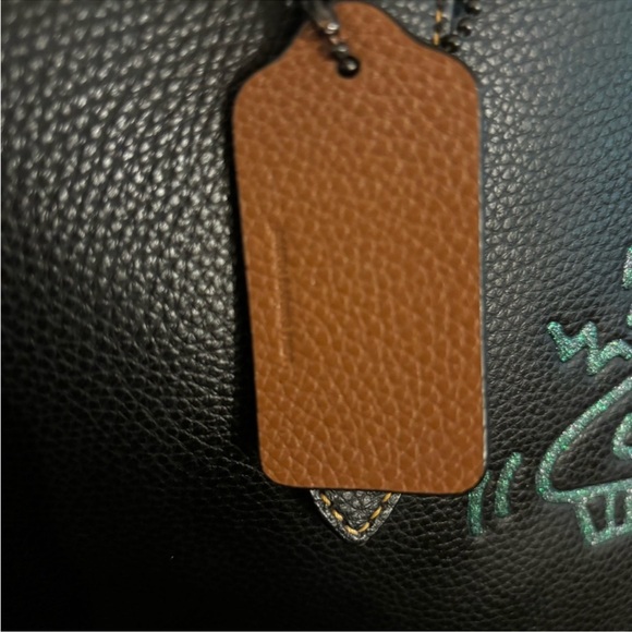 RARE Coach X Keith Haring Glitter UFO Market Carryall Tote - Picture 6 of 14